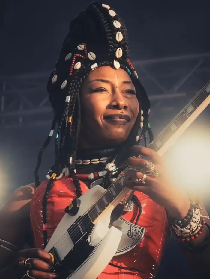A musician performing